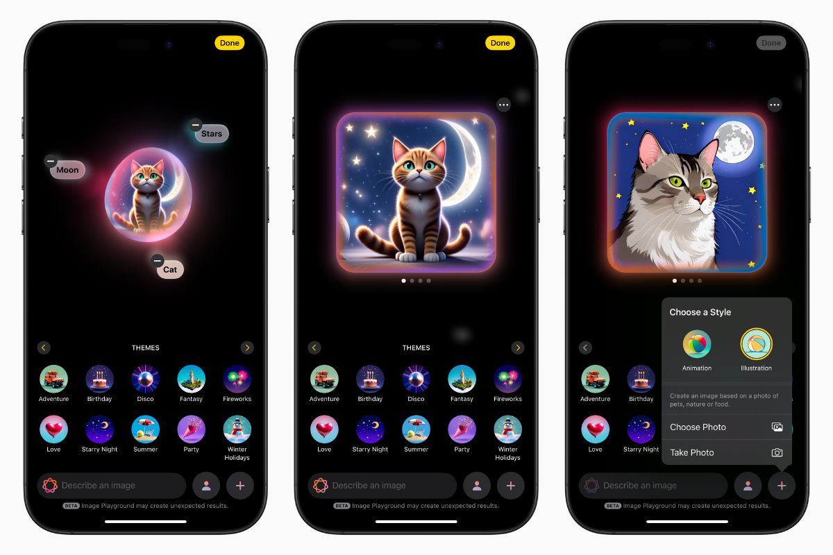 iPhone で Image Playground を使用する方法