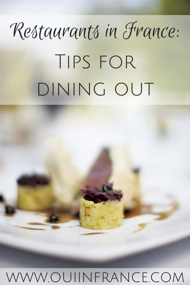 Tips for dining out in france
