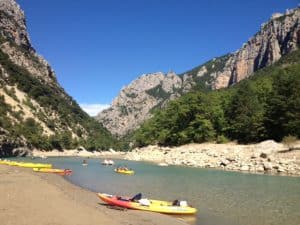 Gorges du Verdon kayak