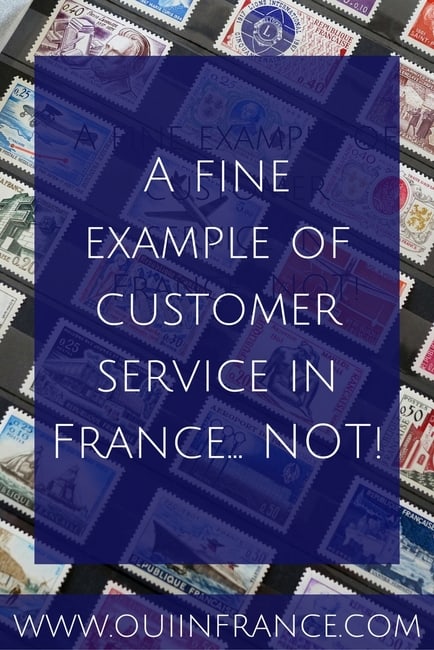 A fine example of customer service in France... NOT!
