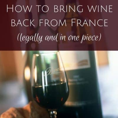 How to bring wine back from France