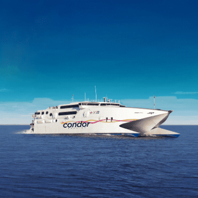 condor ferries with pets jersey france