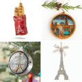 paris christmas ornaments