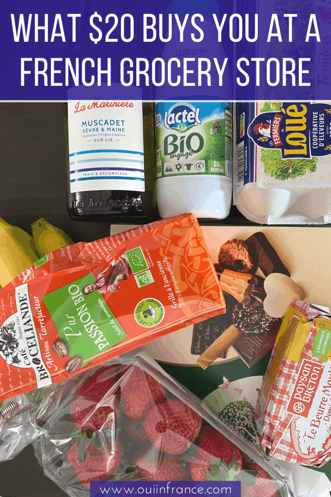 What $20 buys you at a French Grocery store