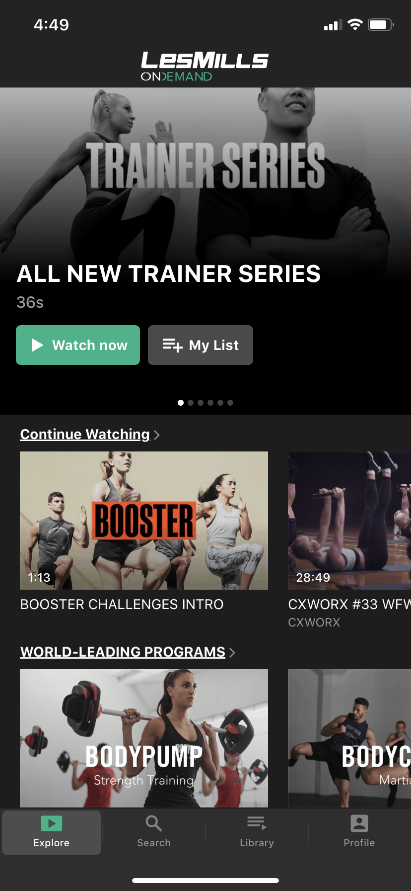 how much is les mills on demand app