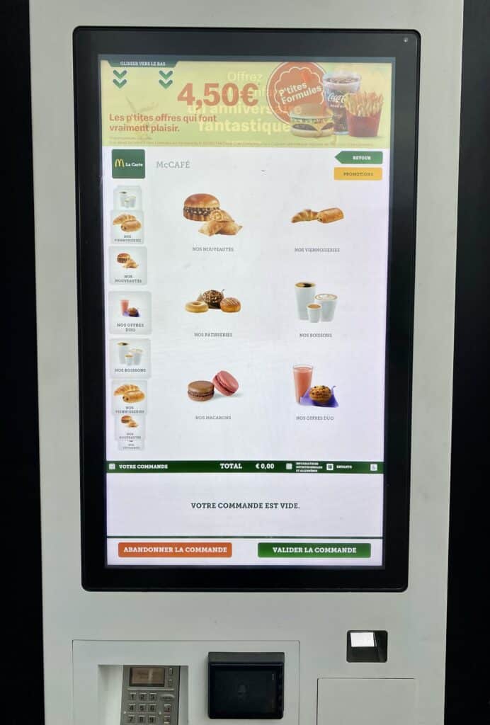 mcdonalds in france menu mccafe