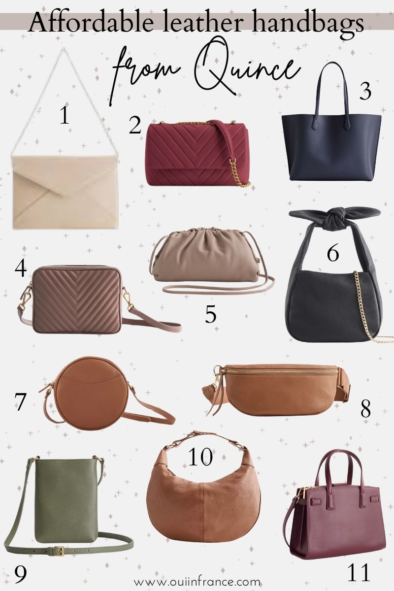 affordable leather purses quince (1)