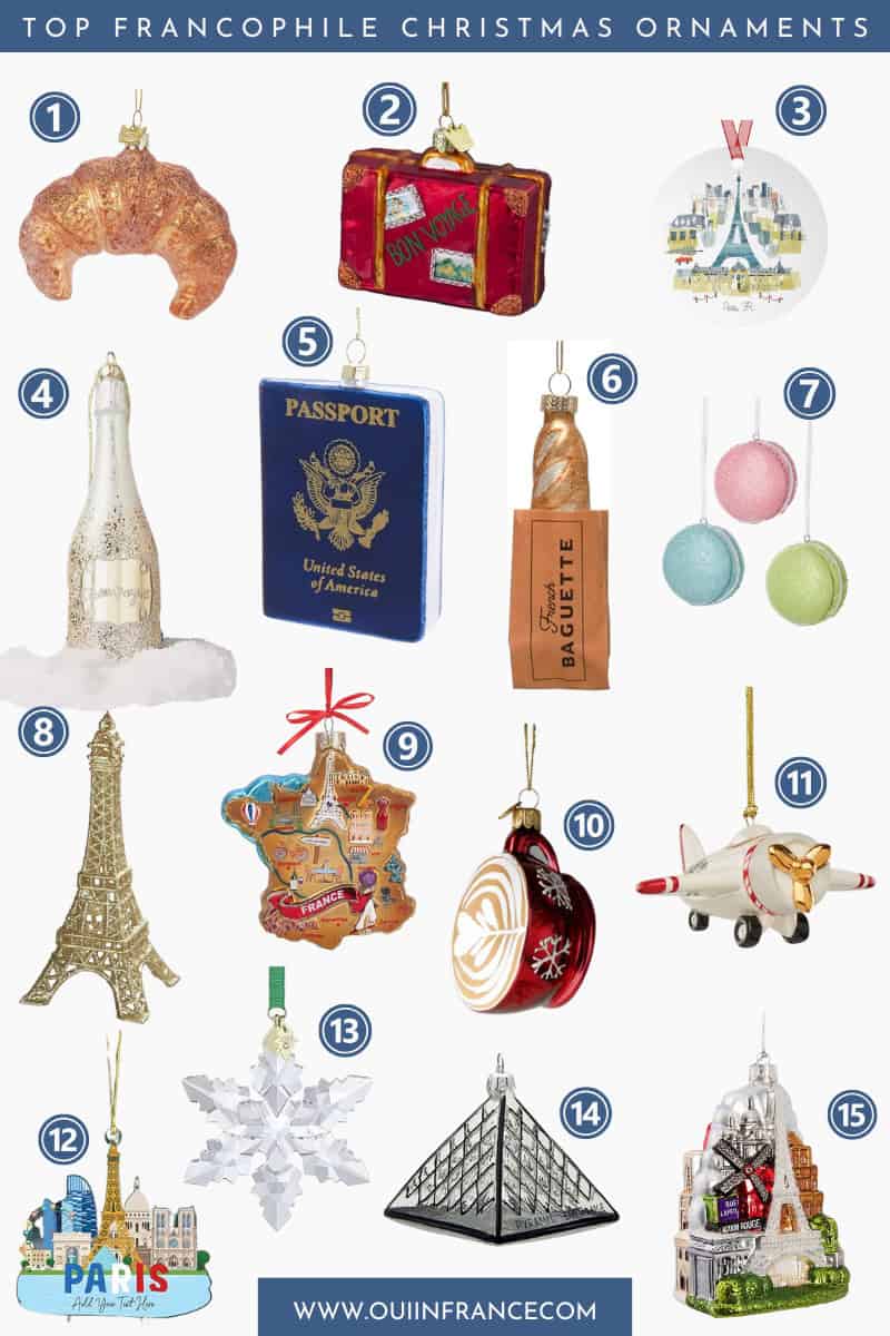 French christmas ornaments for francophiles